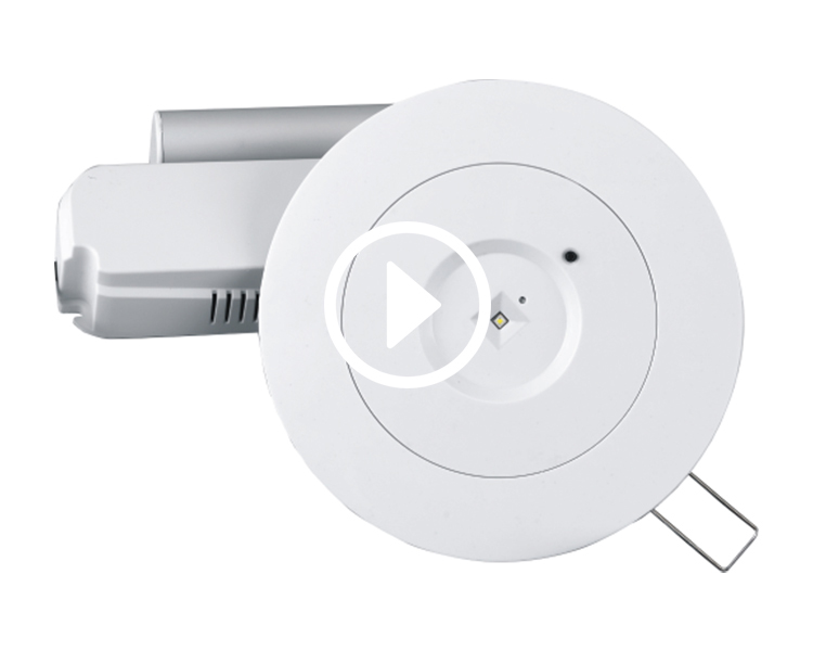 D40-R-2 LED Downlight Emergency Fixt