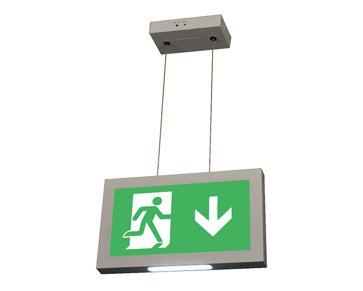 LE2915-B CORD Suspended kisame mount exit sign