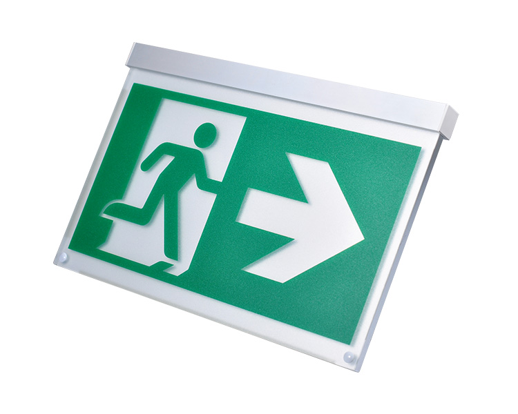 LE2916-Isang aluminyo na pader na naka-mount solong mga palatandaan ng exit exit