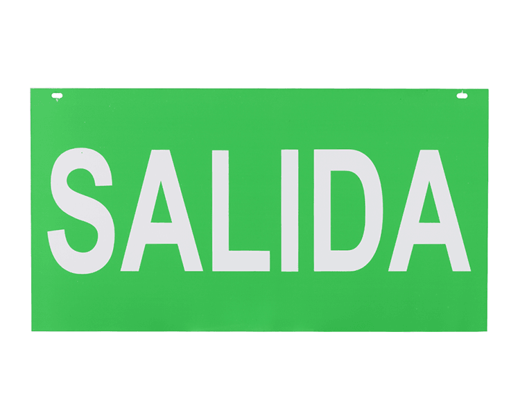 Salida sign acrylic panel