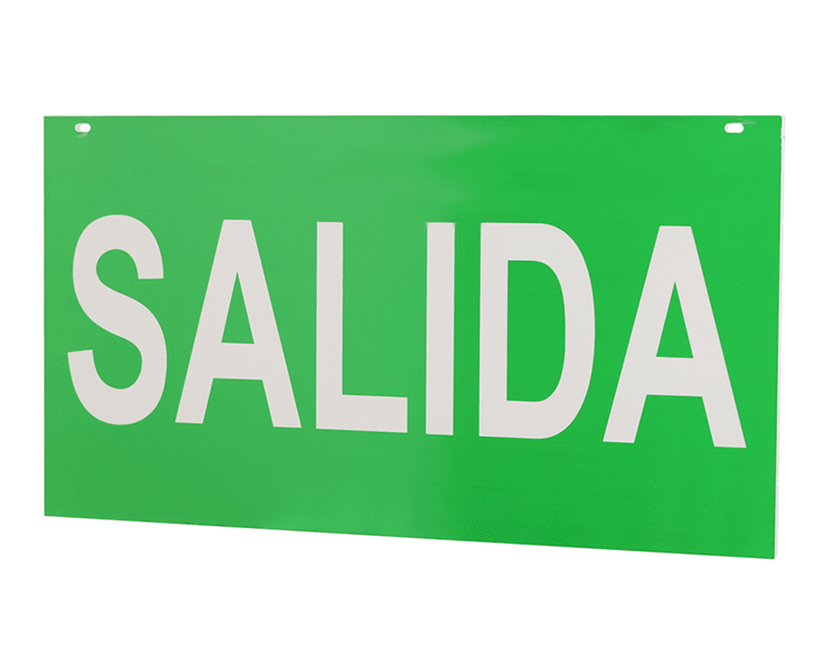 Salida sign acrylic panel