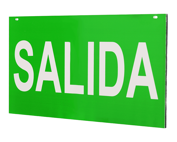 Salida sign acrylic panel