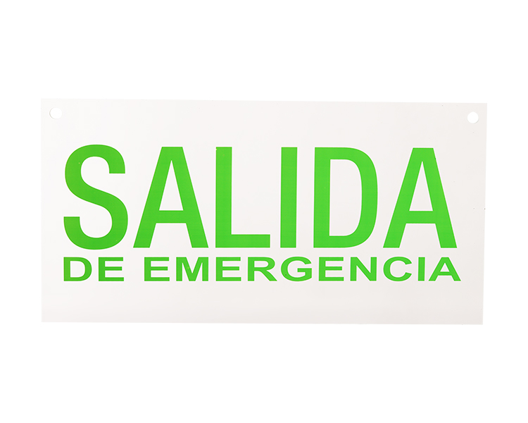 Salida exit sign panel