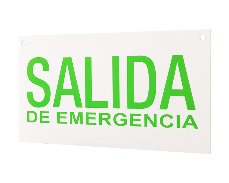 Salida exit sign panel