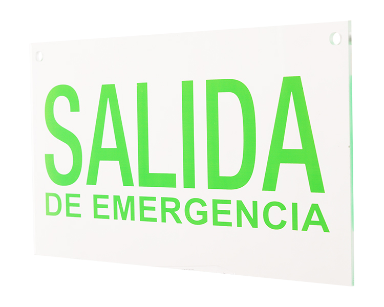 Salida exit sign panel