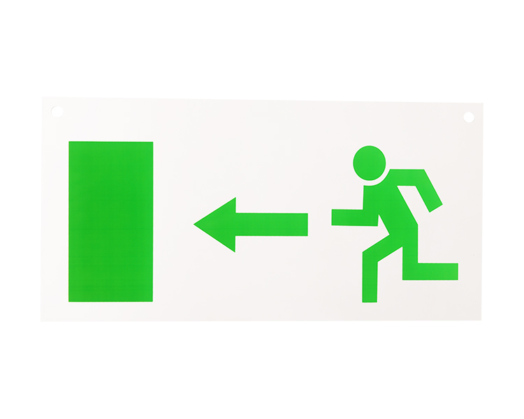 Acrylic exit sign