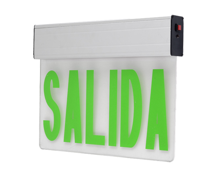 Jel1gw solong mukha 6 pulgada 12 humantong emergency exit sign