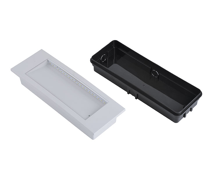 Le511ad malinaw na polycarbonate diffuser & abs housing emergency light