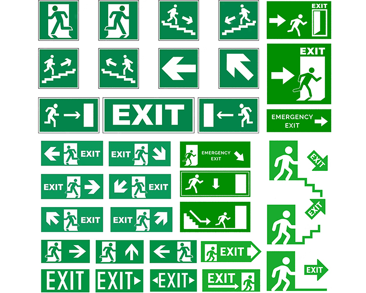 Customized exit sign