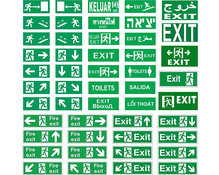 Customized exit sign