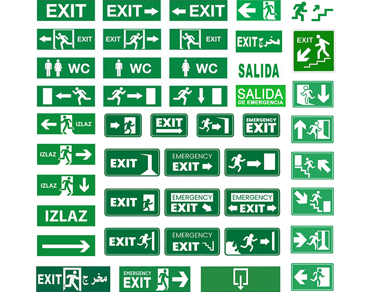 Customized exit sign