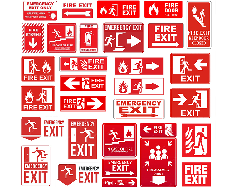 Customized exit sign