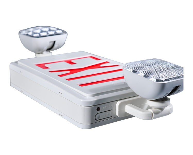 Jlec2bcw-bi-color LED combo emergency exit sign na may mga pinuno ng LED