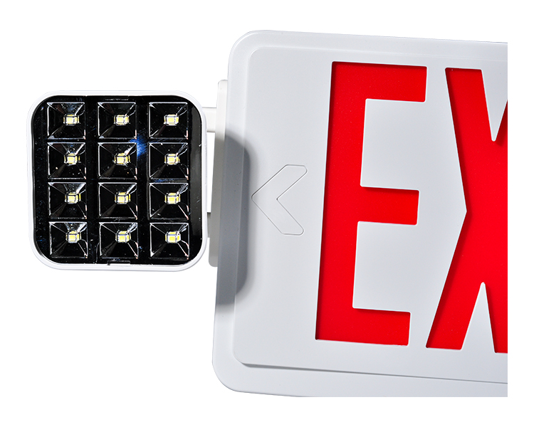 Jlec2bcw-bi-color LED combo emergency exit sign na may mga pinuno ng LED