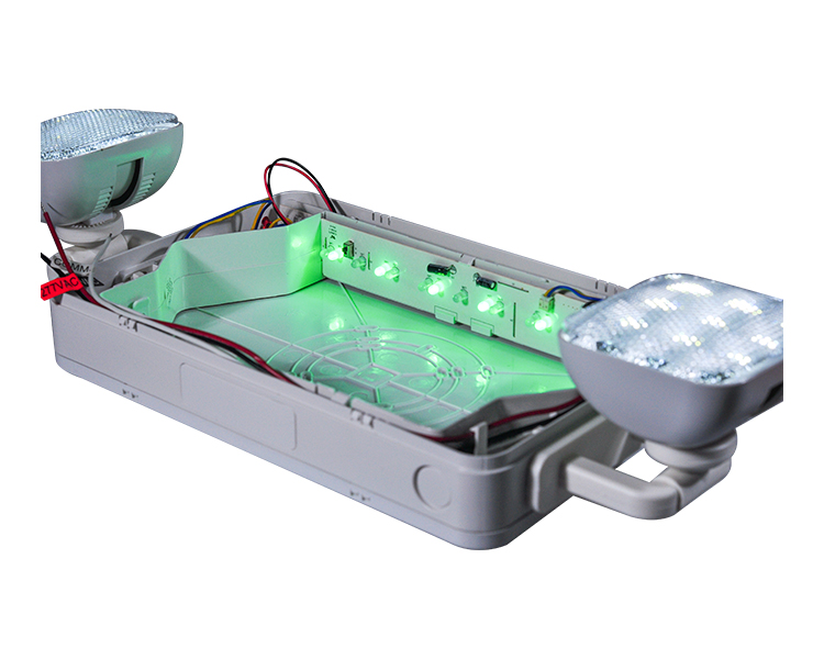 Jlec2bcw-bi-color LED combo emergency exit sign na may mga pinuno ng LED