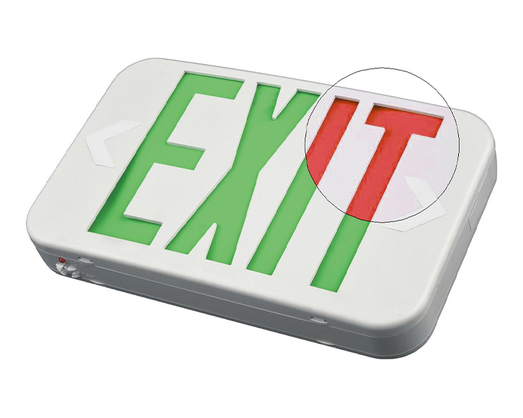 Ezxteu2bcwem (ezcxteu2bcwem) -Bi-color compact na laki ng LED exit sign