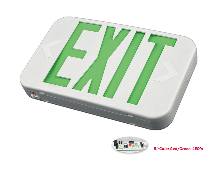 Ezxteu2bcwem (ezcxteu2bcwem) -Bi-color compact na laki ng LED exit sign