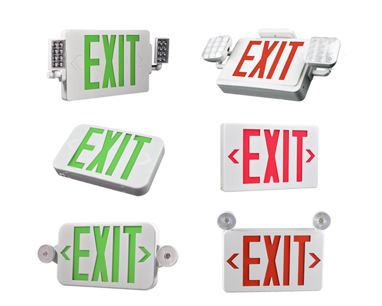 JLECB2RW-New Slim Red Letter Emergency Exit Sign na may mga LED Heads