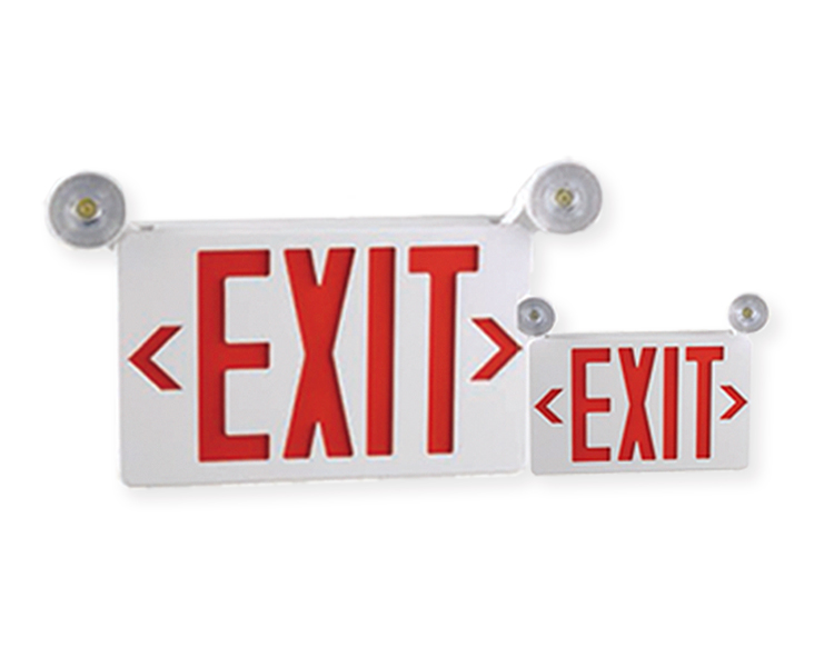 JLECB2RW-New Slim Red Letter Emergency Exit Sign na may mga LED Heads