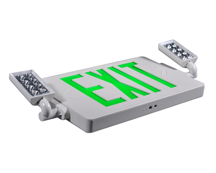 JLECD2GW-Green Emergency Fire Exit Lights na may LED Heads