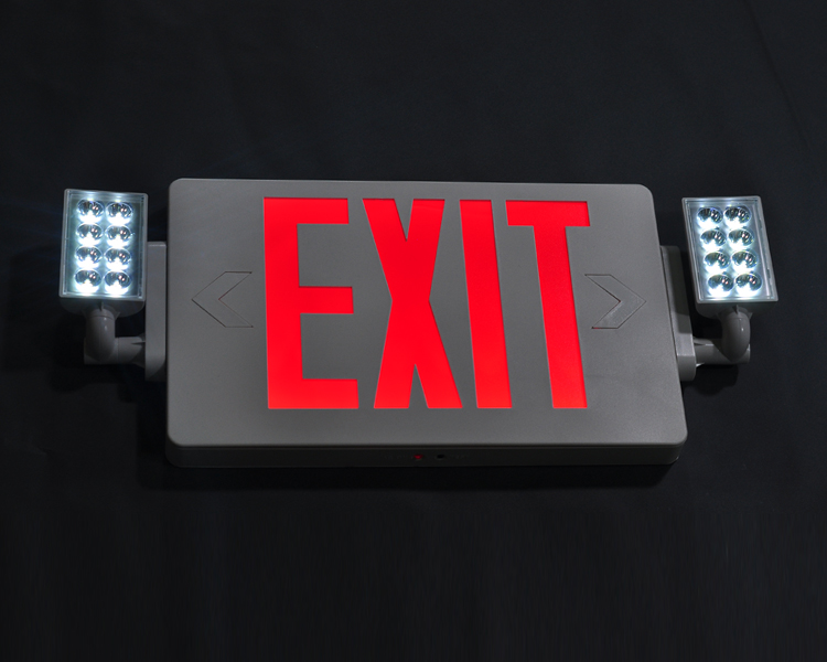 Jlecd2rw-emergency fire exit lights na may mga pulang titik