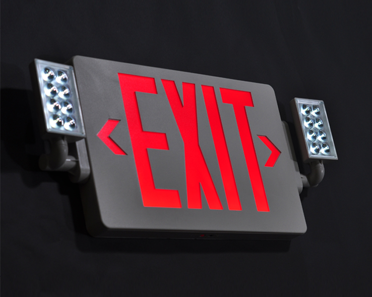 Jlecd2rw-emergency fire exit lights na may mga pulang titik