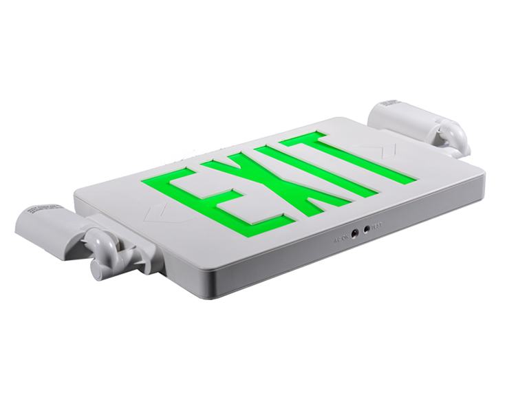 JLECD2GW-Green Emergency Fire Exit Lights na may LED Heads