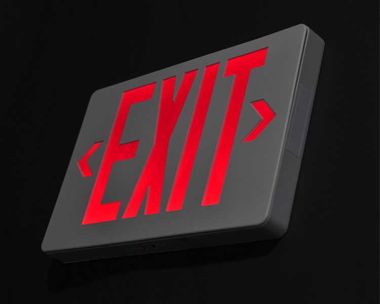 Jleed2rwem-bagong slim red led exit sign
