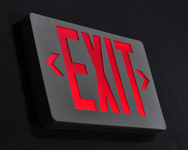 Jleed2rwem-bagong slim red led exit sign