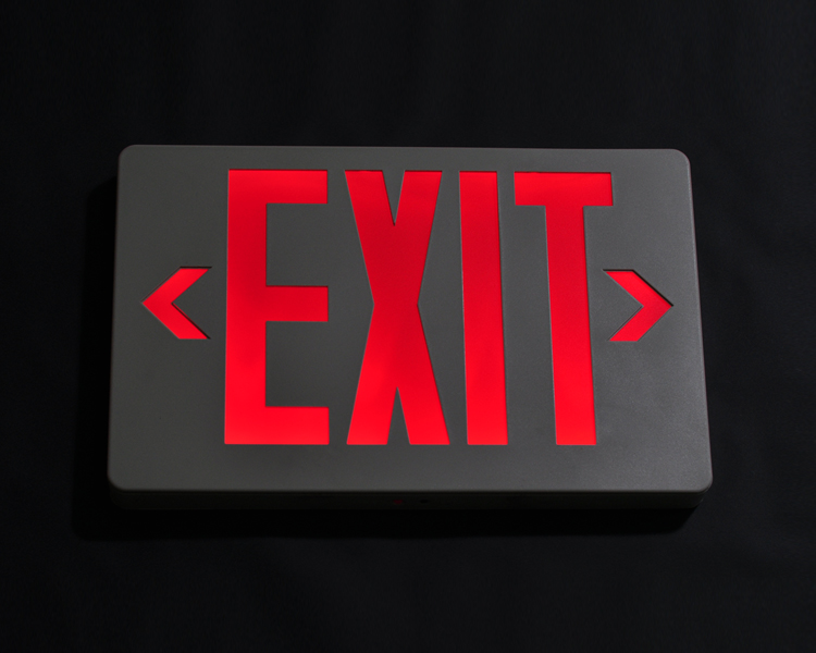 Jleed2rwem-bagong slim red led exit sign