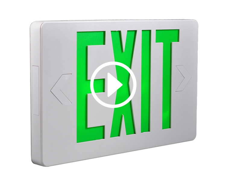 Jleed2gwem-ultra maliwanag na berdeng emergency exit sign
