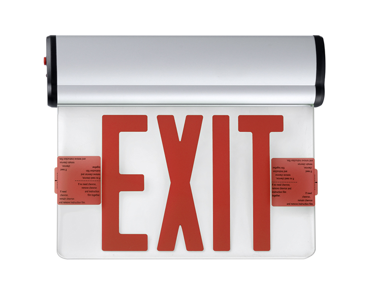 Jelbex1rc-single face red led exit sign na may mataas na grade acrylic panel