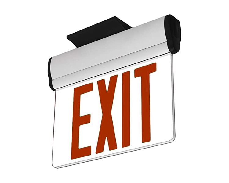 Jelbex1rc-single face red led exit sign na may mataas na grade acrylic panel