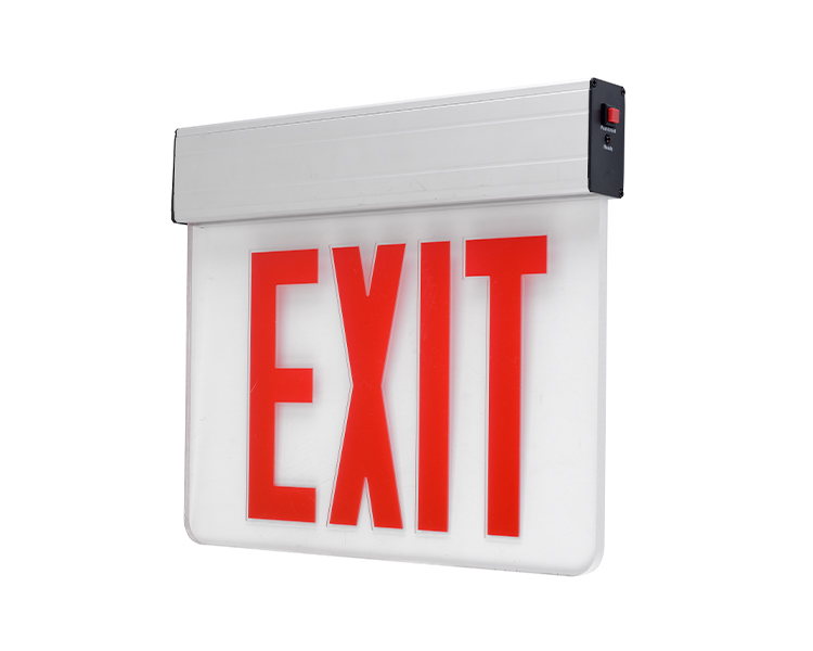 Jelex1rc-single face 12 LEDs recessed emergency exit sign