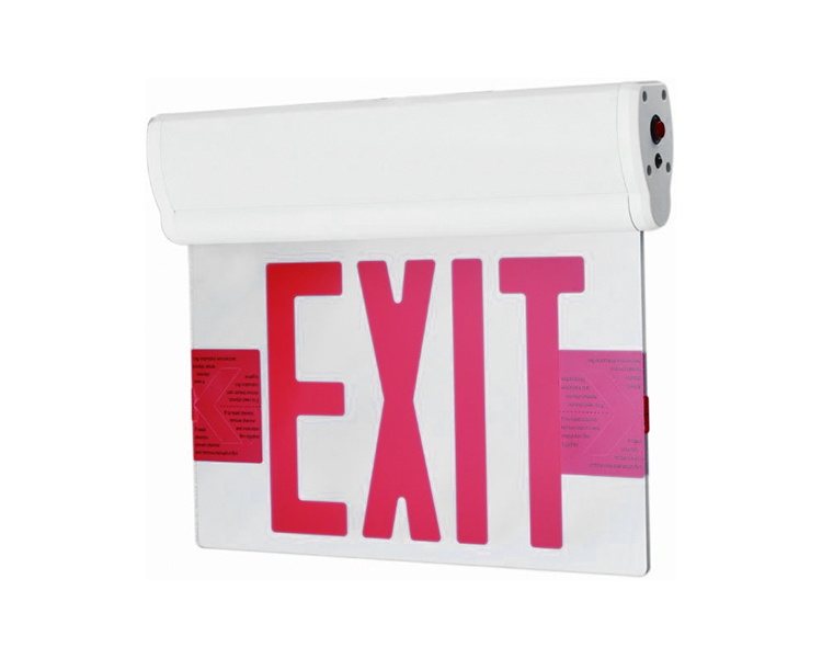 Jelcex1rm-single face LED exit light na may pilak mylar