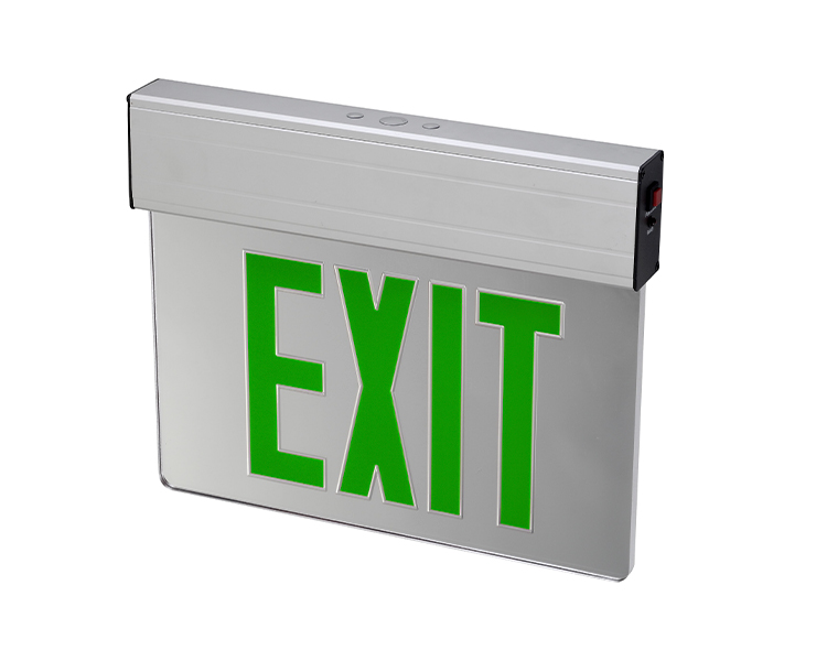 Jelex1gm-single face 6 pulgada 12 leds emergency exit sign na may pilak na lining paper