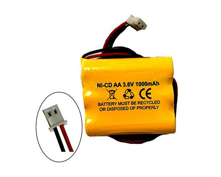 NI-CAD baterya 3.6V 1000mAh